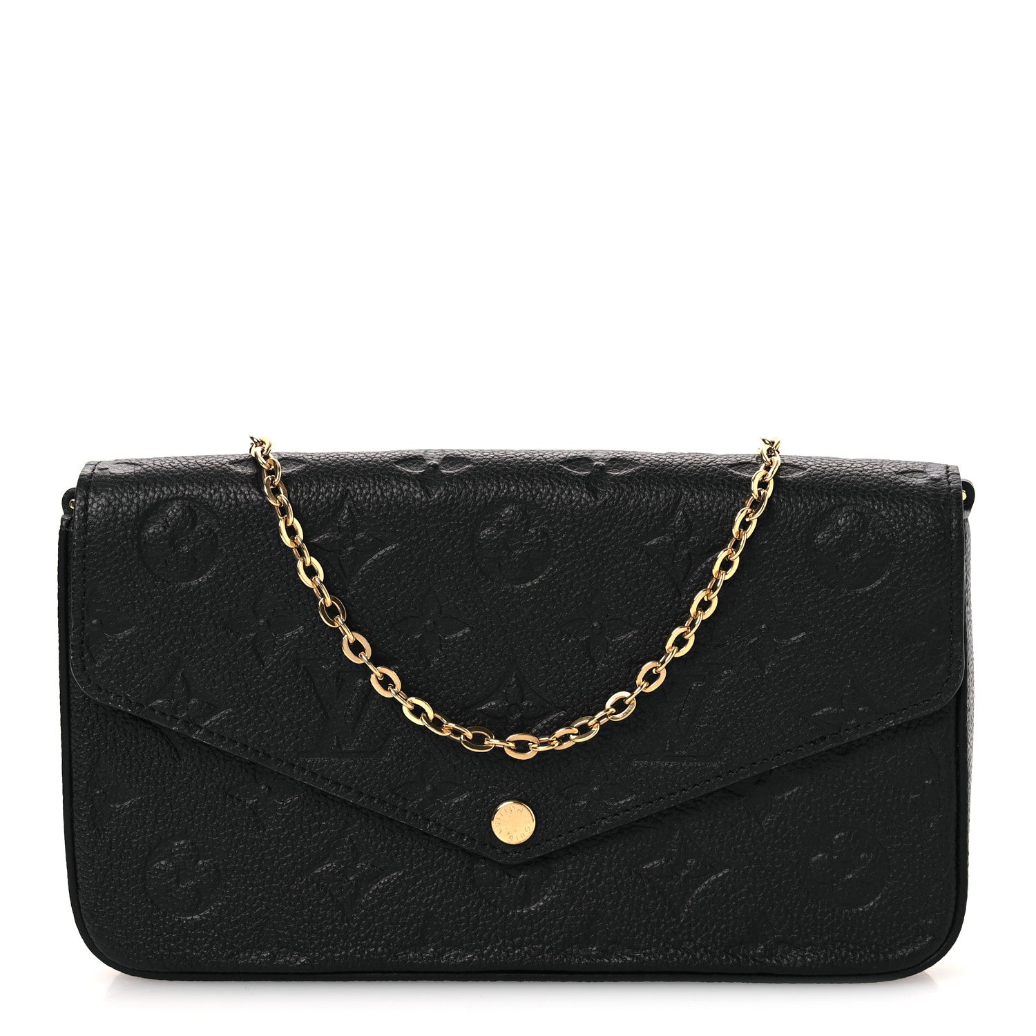 Louis Vuitton Empreinte Pochette Felicie Chain Wallet Black 1 of 11