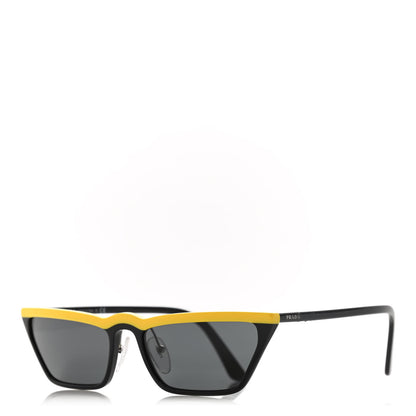 Prada Catwalk Sunglasses SPR 19U Black Yellow 1 of 7