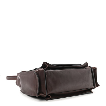 Miu Miu Nappa Utilitaire Shopping Tote Dark Brown 4 of 9