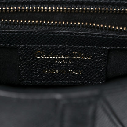 Christian Dior Grained Calfskin Saddle Bag Black 6 of 9