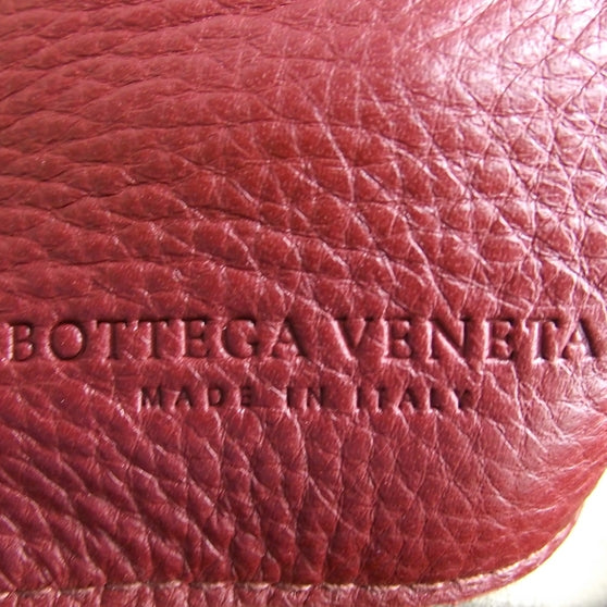 Leather Large Shopping Tote Red