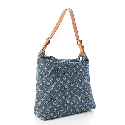 Louis Vuitton Denim Baggy GM Blue 2 of 8