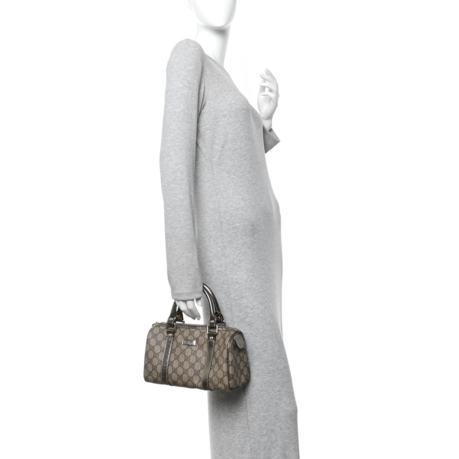 Gucci GG Plus Monogram Small Joy Boston Metallic 2 of 15