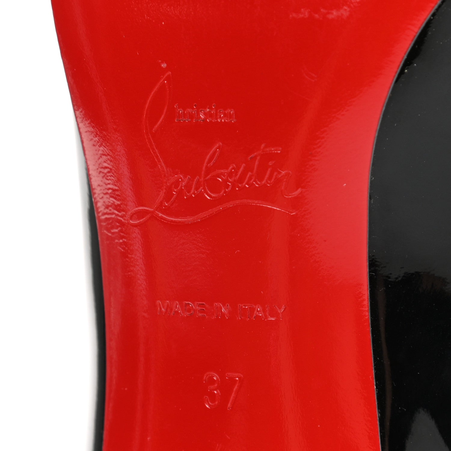 Christian Louboutin Patent Decollete 554 85 Pumps 37 Black 6 of 10