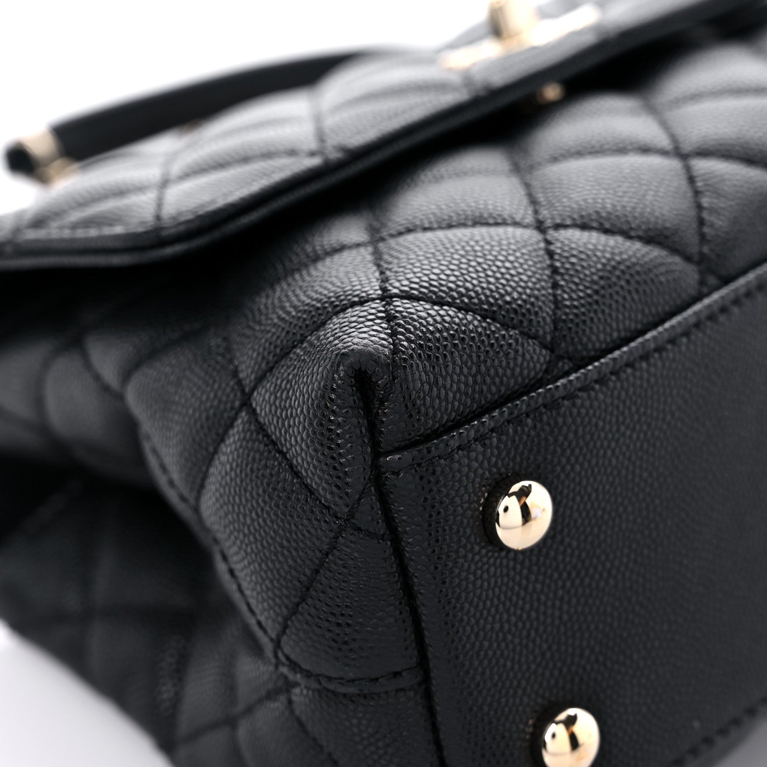 Chanel Caviar Quilted Mini Coco Handle Flap Black 8 of 12
