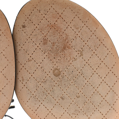 Chanel Lambskin Chain CC Logo Thong Sandals 39.5 Navy 9 of 12