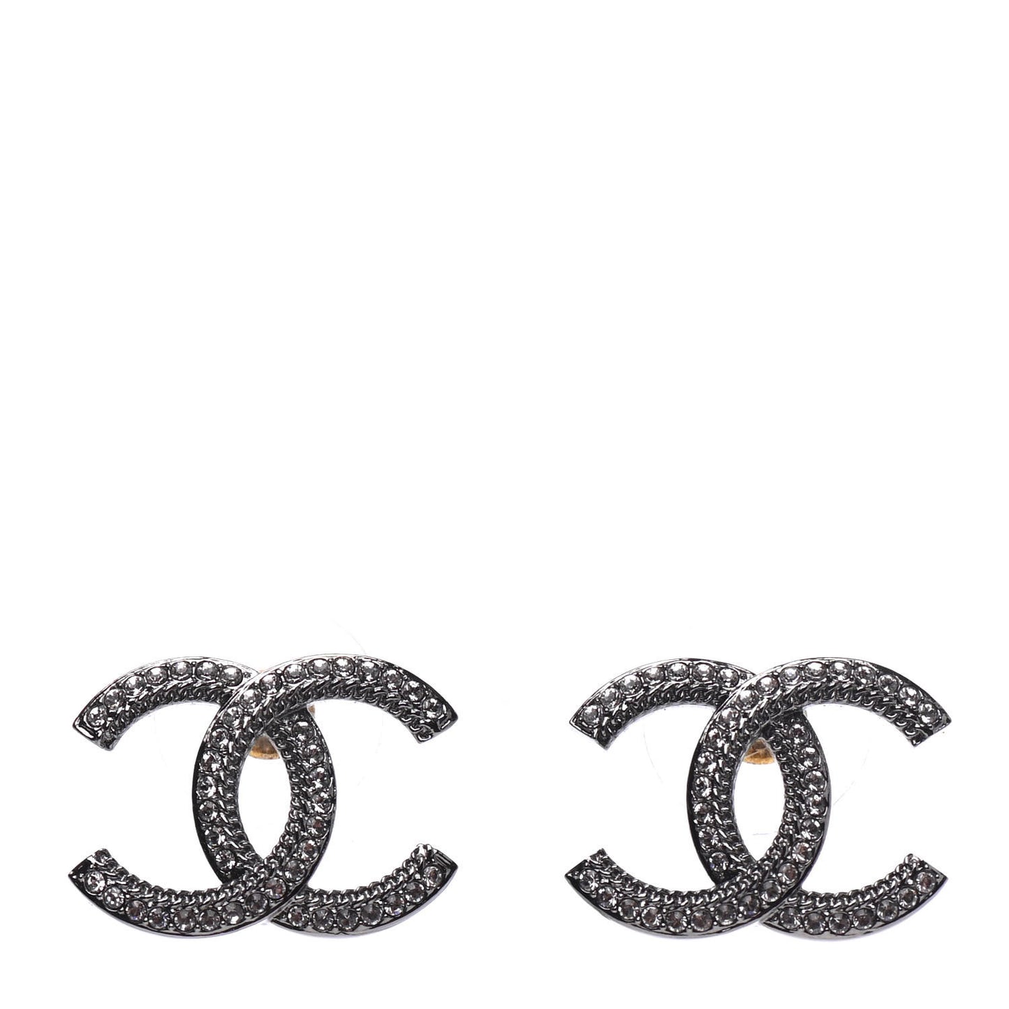 Ruthenium Crystal CC Earrings