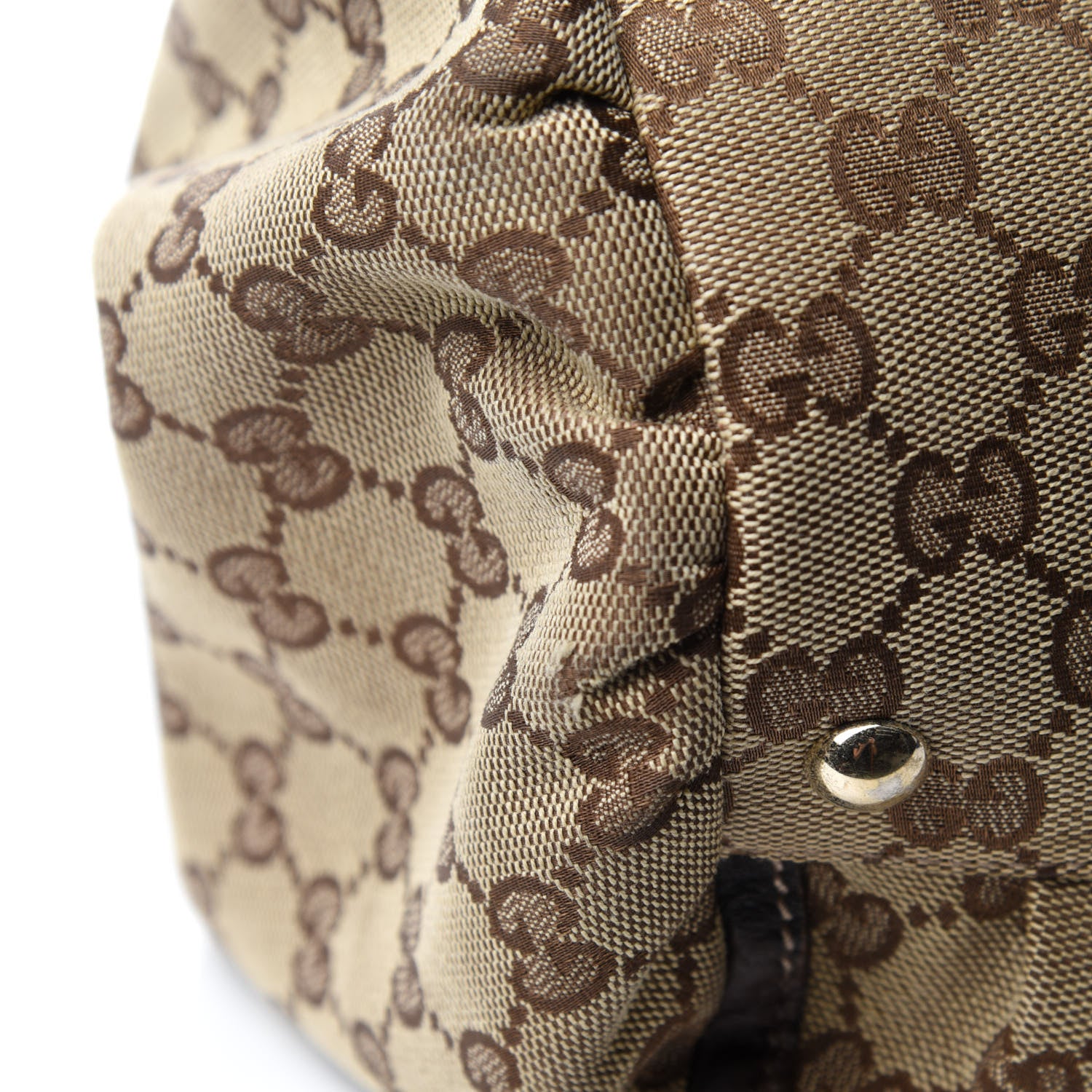 Gucci Monogram Large D Gold Hobo Dark Brown 10 of 13