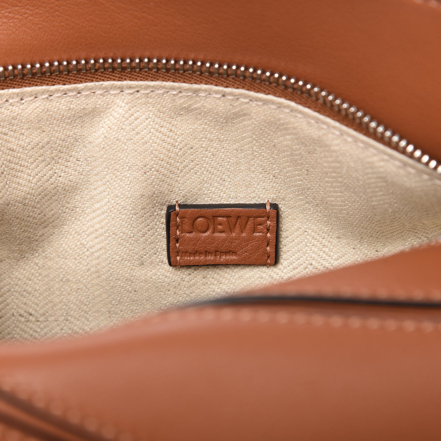 Loewe Calfskin Mini Puzzle Bag Tan 8 of 9