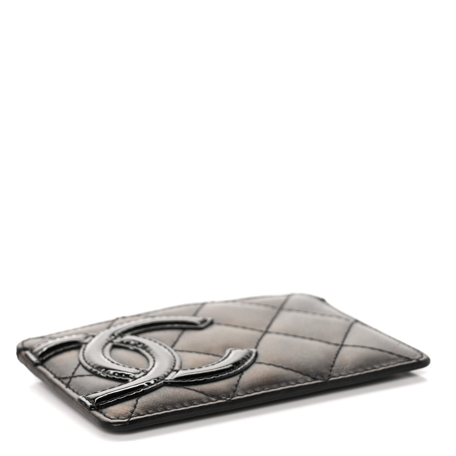 Chanel Calfskin Quilted Cambon Card Holder Black 4 of 8
