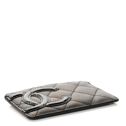 Chanel Calfskin Quilted Cambon Card Holder Black 4 of 8