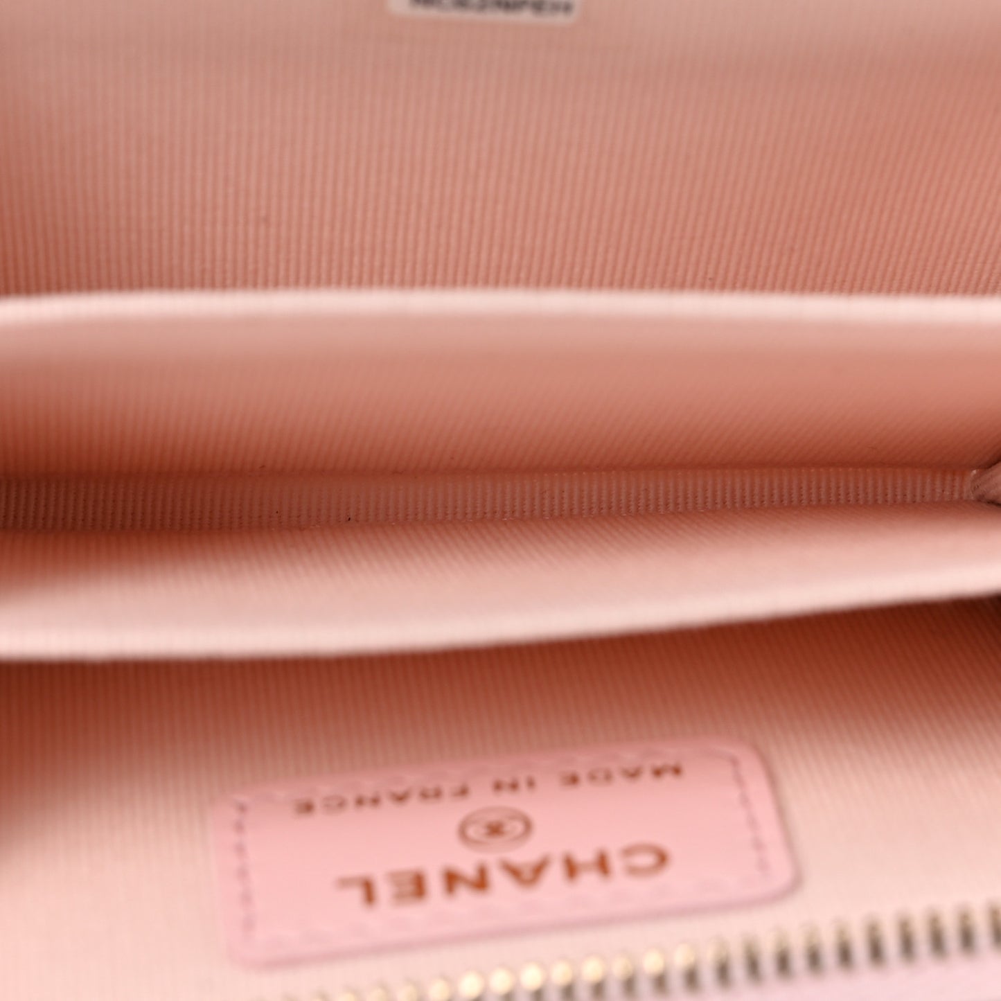 Caviar Quilted Zip Coin Purse Light Pink
