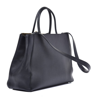 Fendi Vitello Elite Medium 2Jours Tote Black 3 of 8