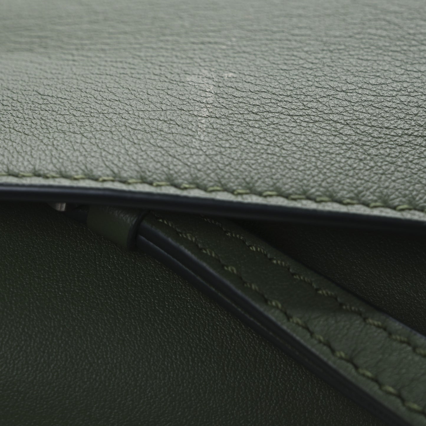Calfskin Small Puzzle Bumbag Hunter Green