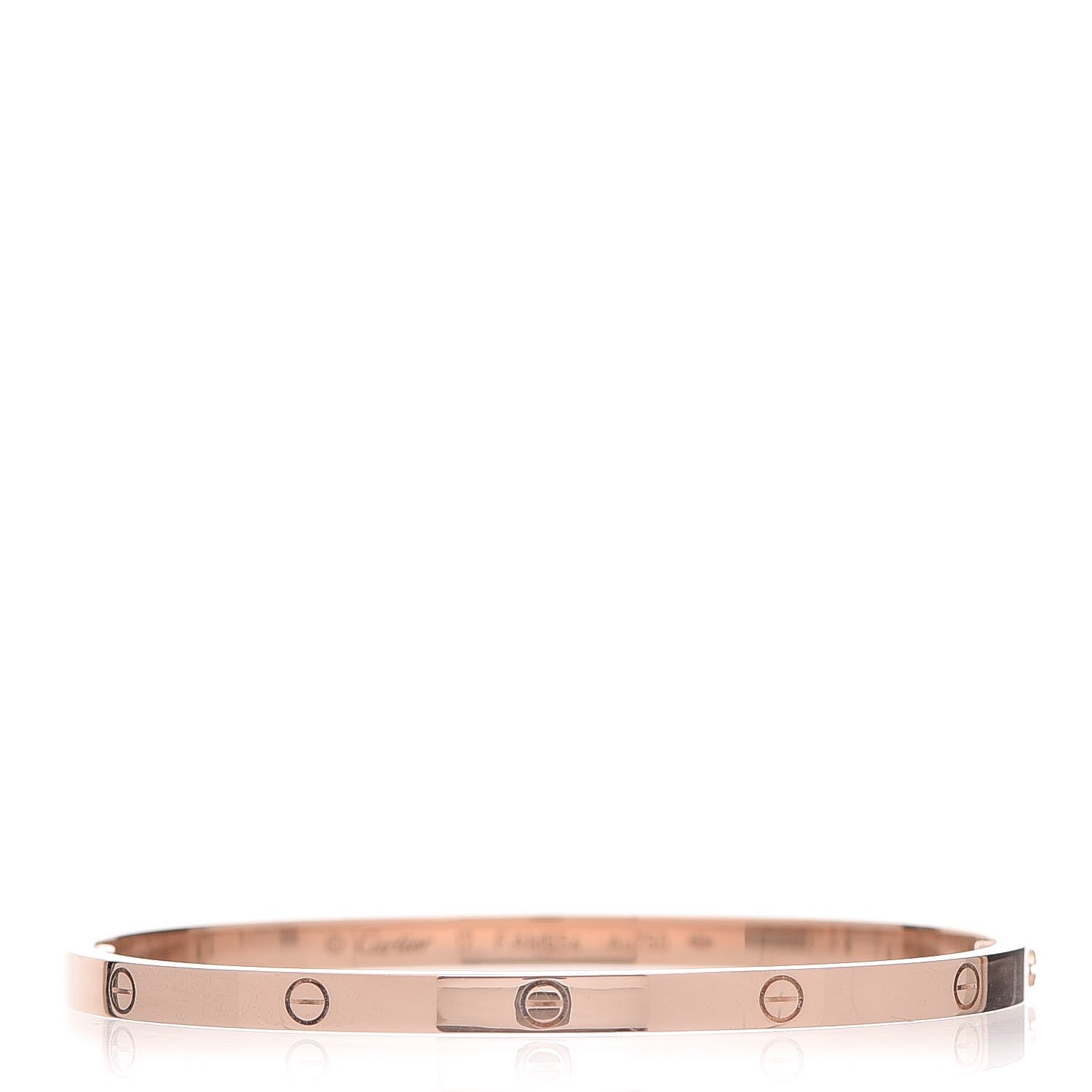 Cartier 18K Pink Gold Small LOVE Bracelet 17 1 of 6