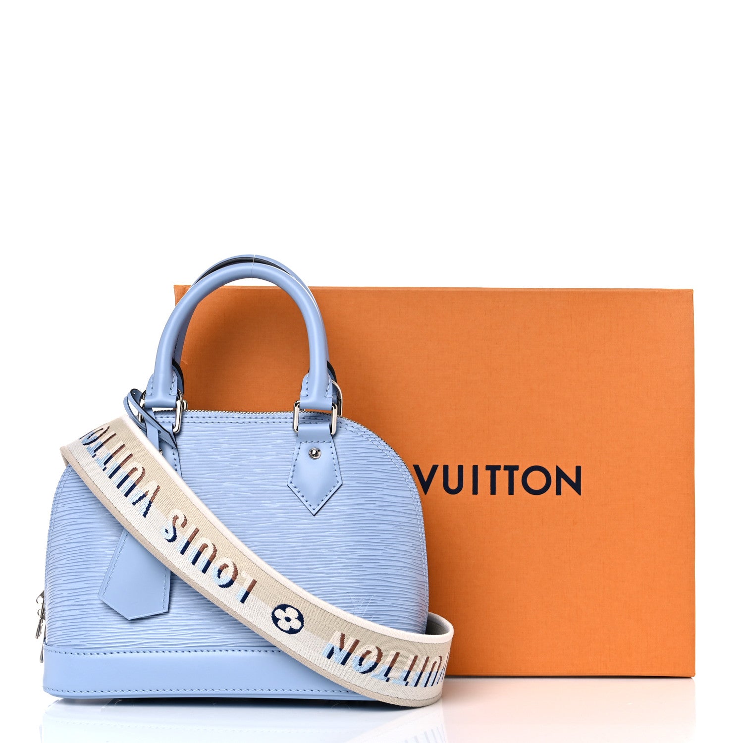 Louis Vuitton Epi Jacquard Alma BB Bleu Nuage 9 of 9