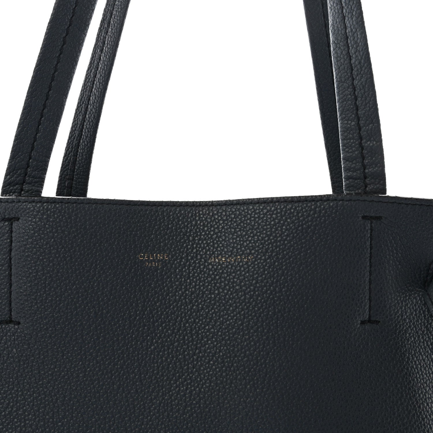 Celine Soft Grained Calfskin Small Belt Cabas Phantom Slate 7 of 9