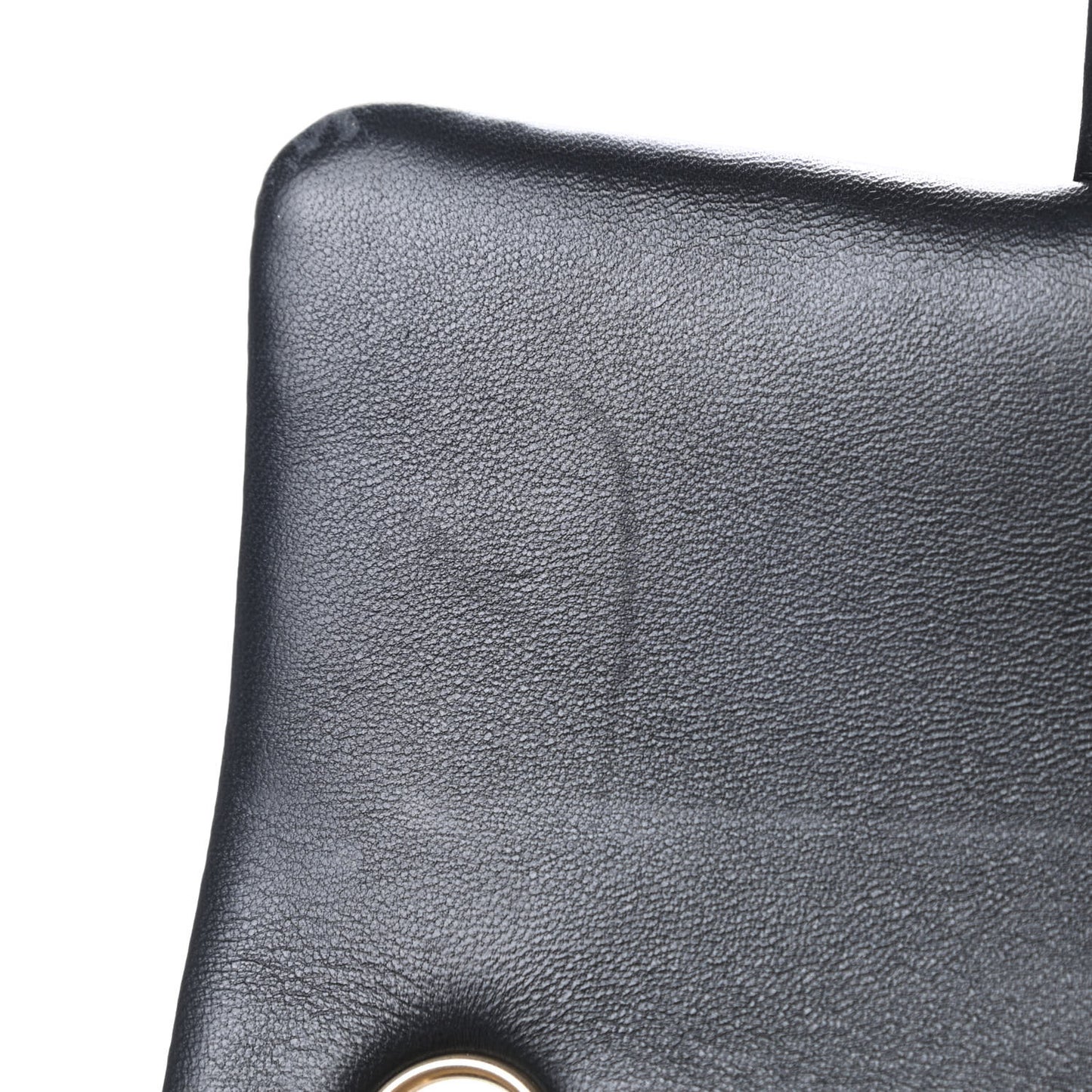 Lambskin Quilted Mini Rectangular Flap Black