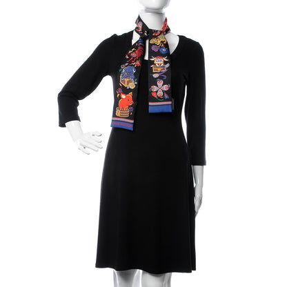 Louis Vuitton Silk Monogram Superstition Bandeau Black 2 of 6