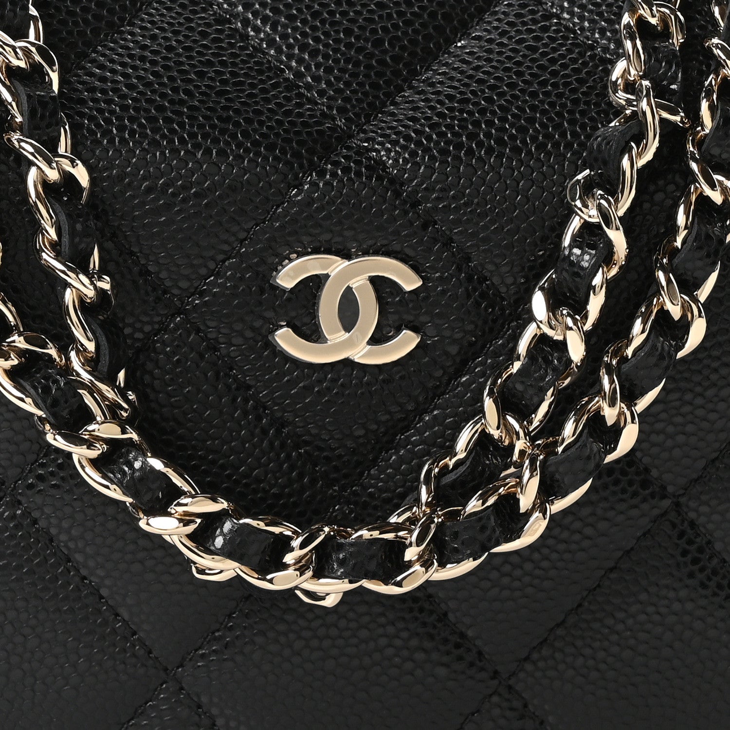 Chanel Caviar Quilted Other Shape With Chain Black 7 of 10