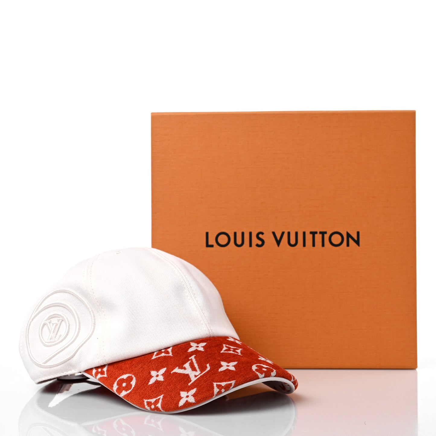 Cotton Jacquard Weave LV Match Cap M Terracotta