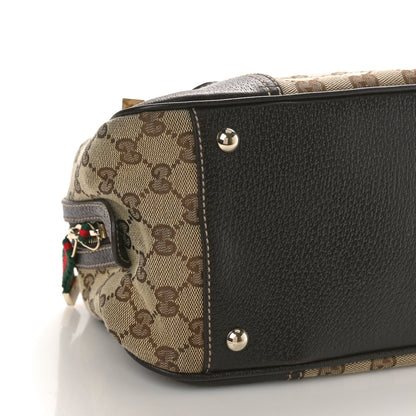 Gucci Monogram Small Princy Satchel Dark Brown 9 of 10