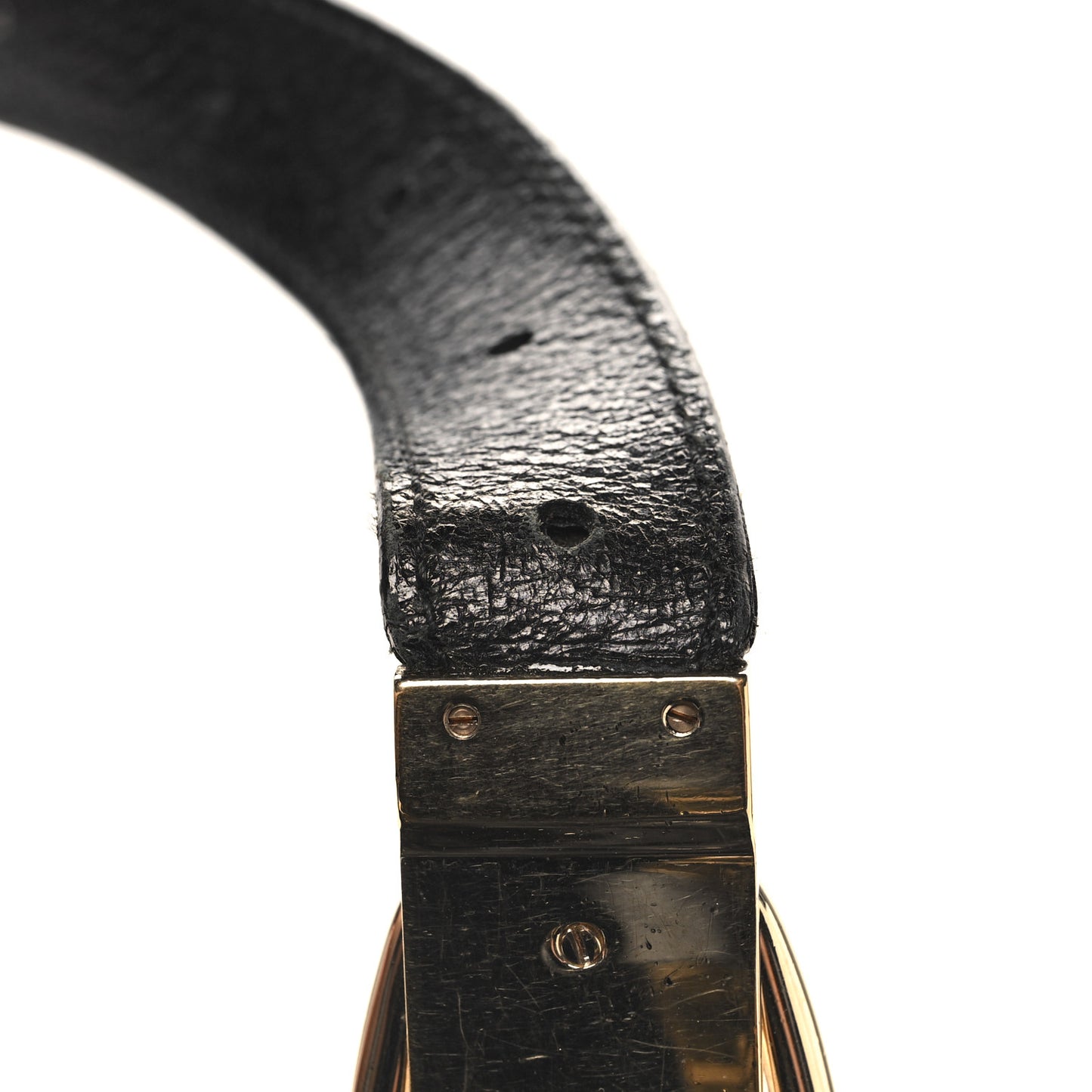 Canvas Horsebit Large Glam Shoulder Bag Black