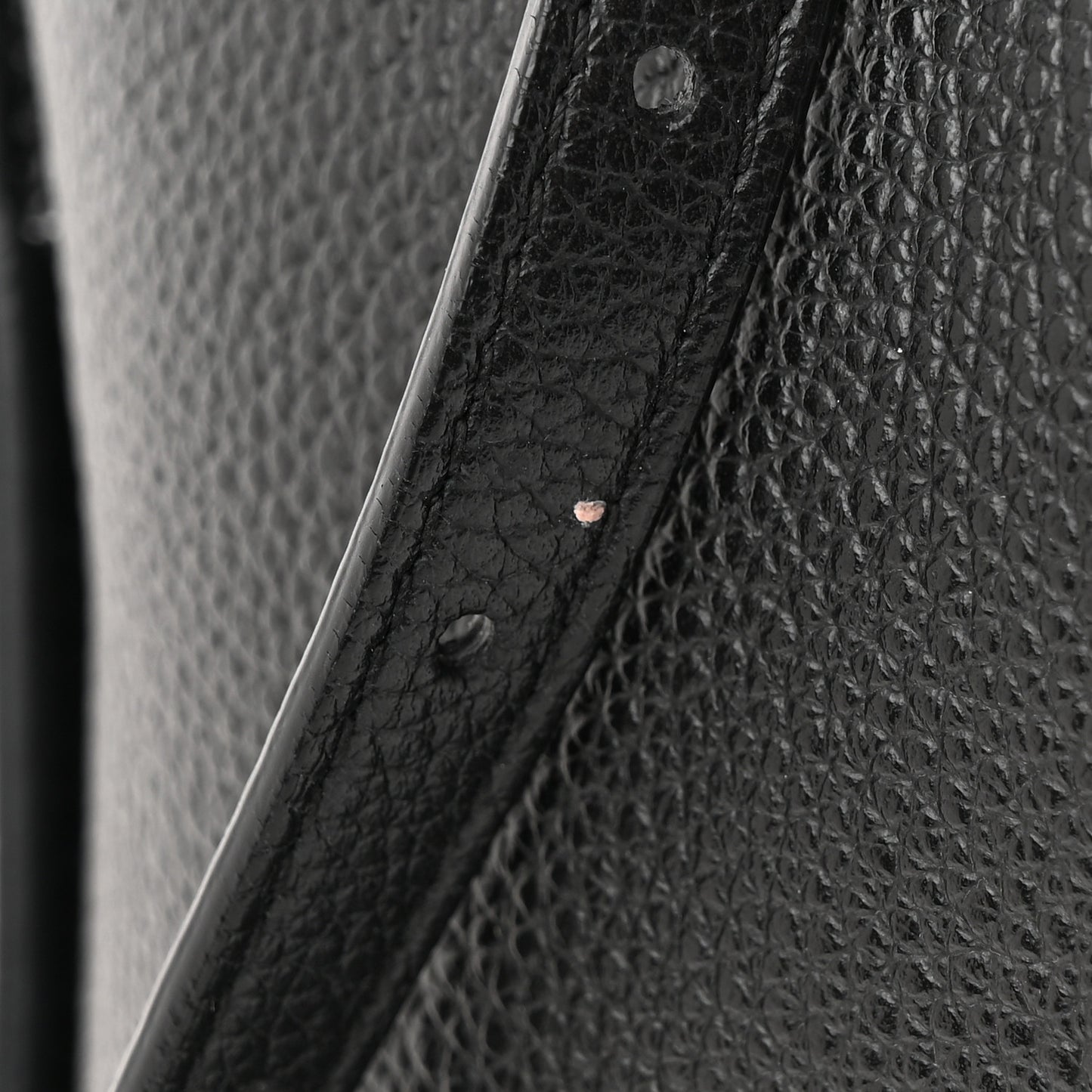 Calfskin Logo Embossed Small Tool 2.0 North-South Tote Black