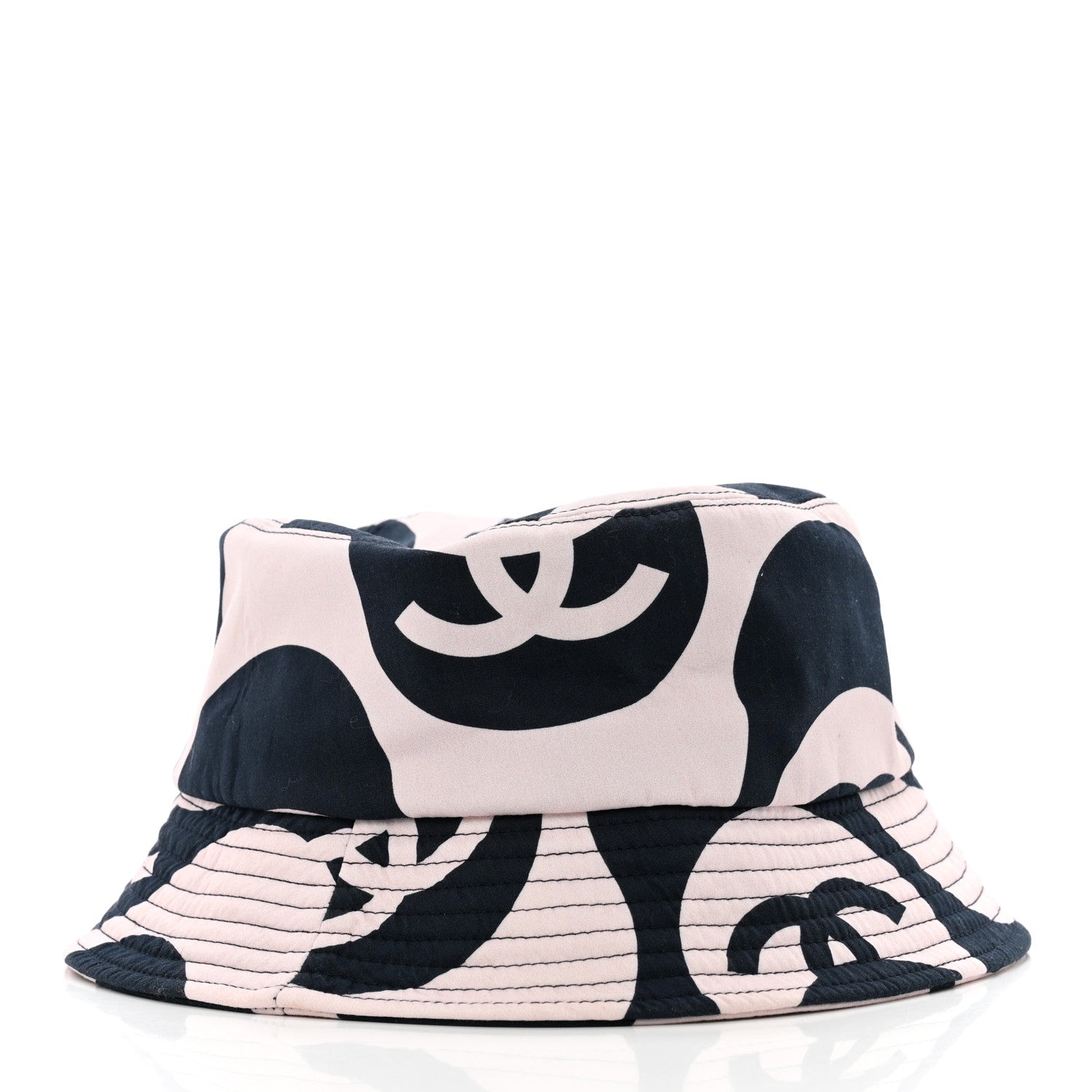 Chanel Cotton CC Bucket Hat L Pink Ivory 6 of 12