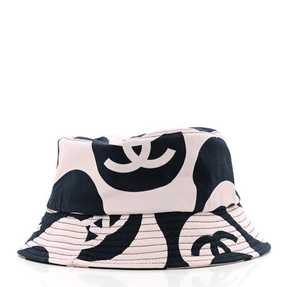 Chanel Cotton CC Bucket Hat L Pink Ivory 6 of 12