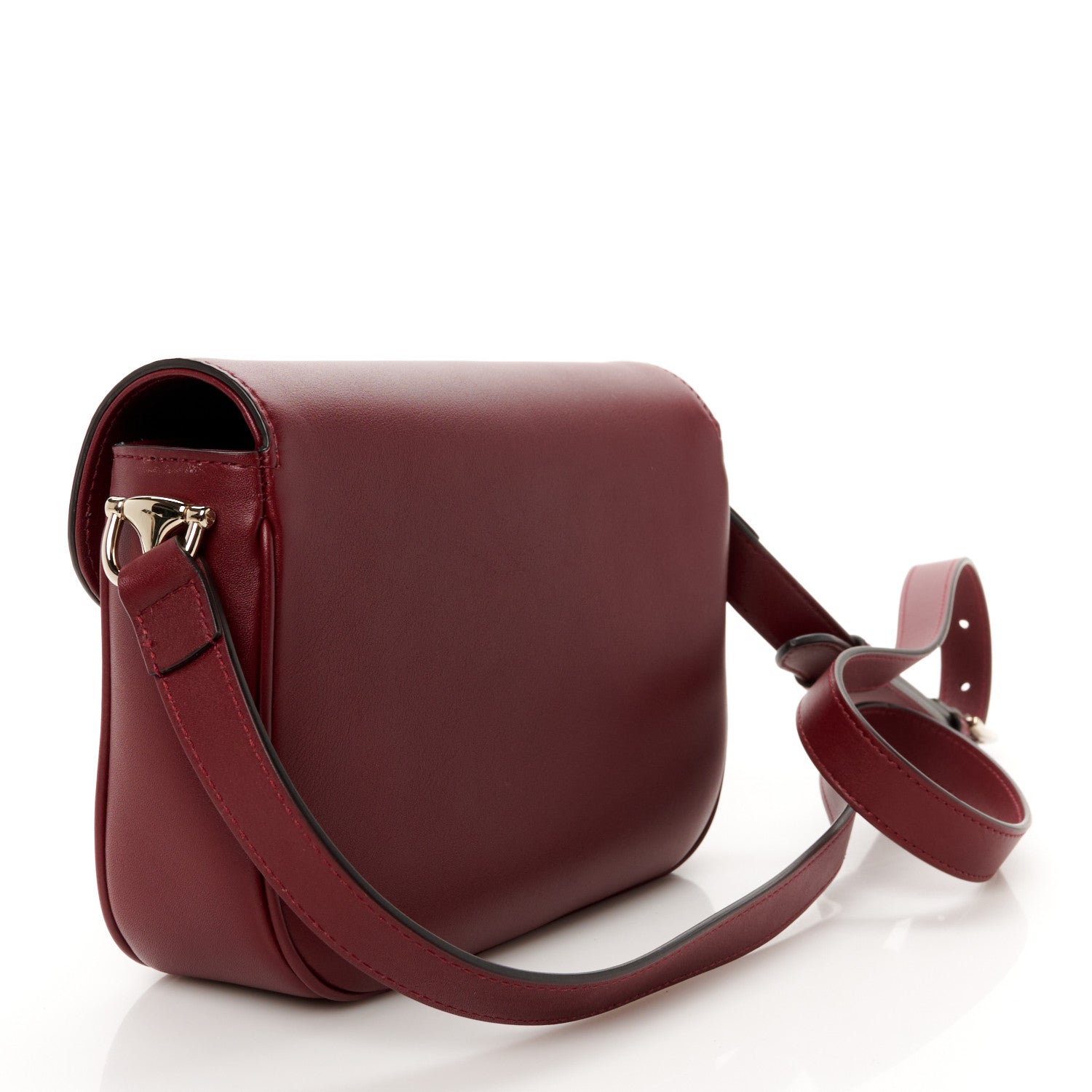 Gucci Soft Calfskin Horsebit 1955 Small Shoulder Bag Rosso Ancora 2 of 12