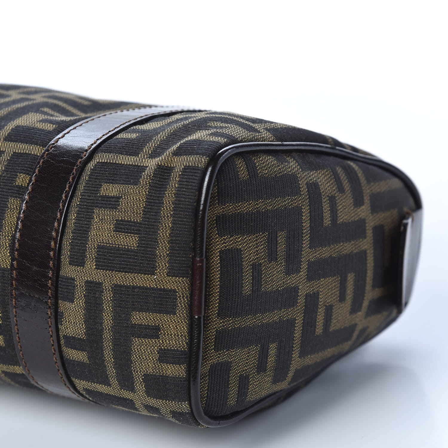 Fendi Zucca Mini Boston Satchel Tobacco 7 of 10