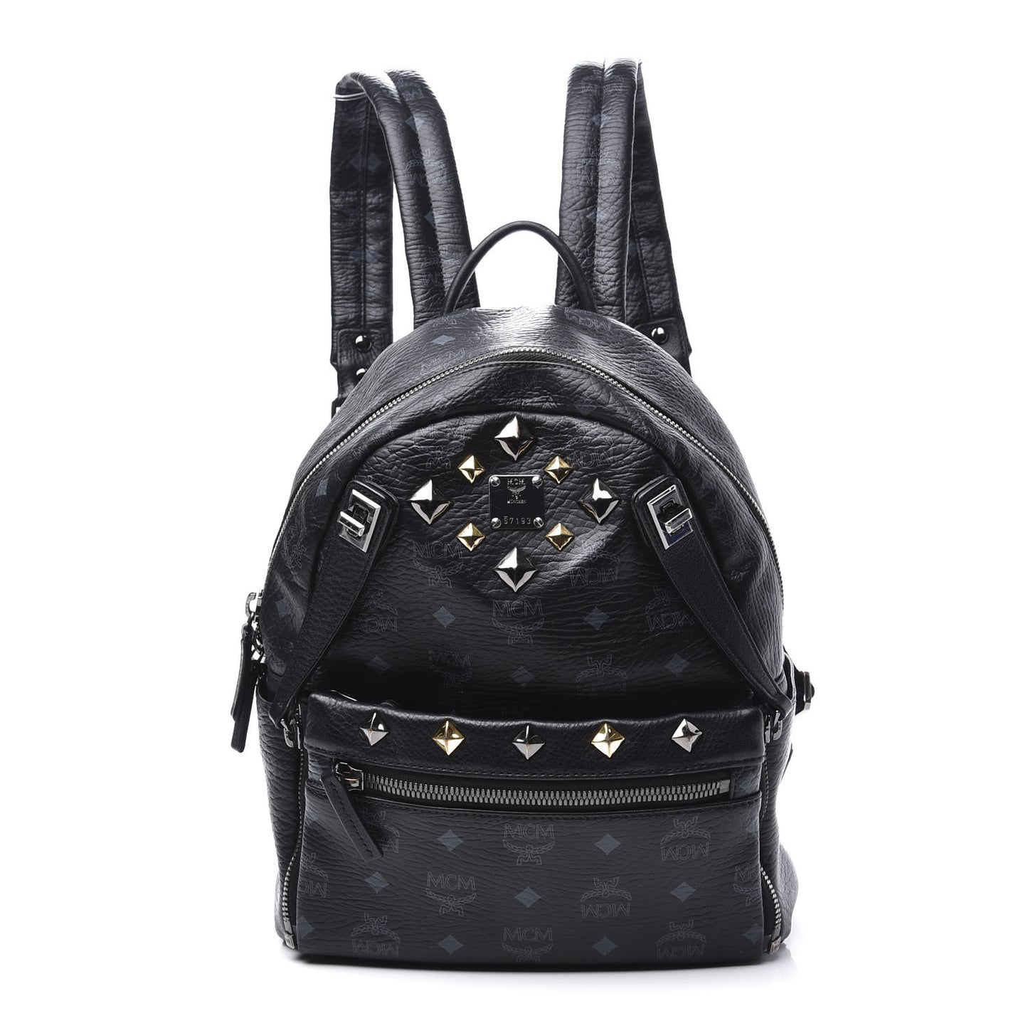 Visetos Studded Small Dual Stark Backpack Black
