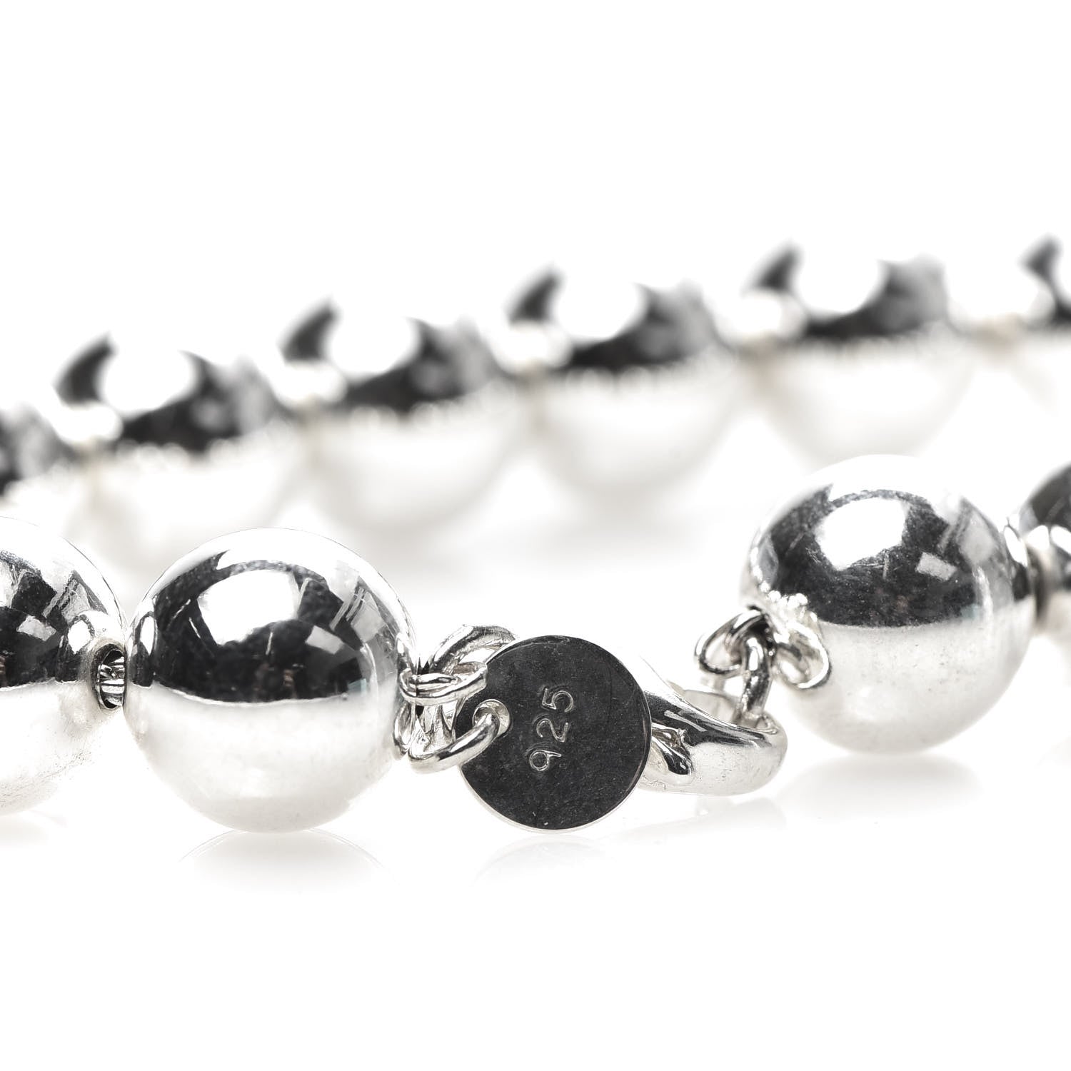 Tiffany Sterling Silver 10mm HardWear Ball Bracelet 6 of 6