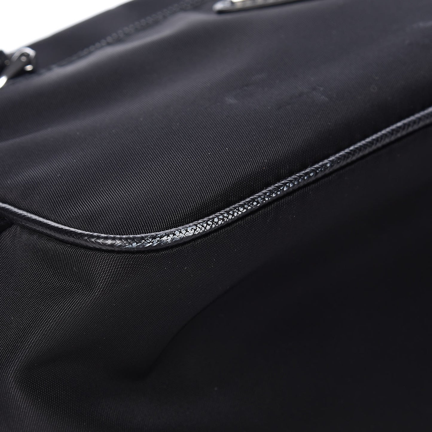 Tessuto Nylon Saffiano Toiletry Case Black