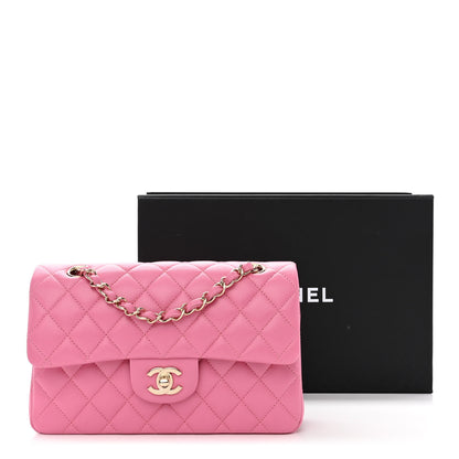 Chanel Caviar Quilted Small Double Flap Pink 11 of 11