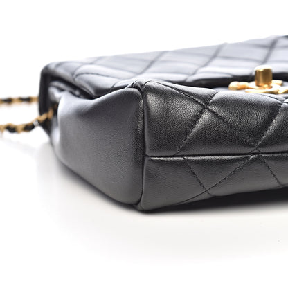 Chanel Lambskin Quilted Side-Packs Black 10 of 13