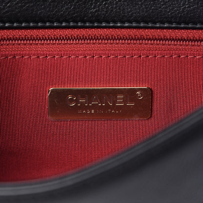 Chanel Calfskin Quilted Small Underline Flap Black 6 of 12