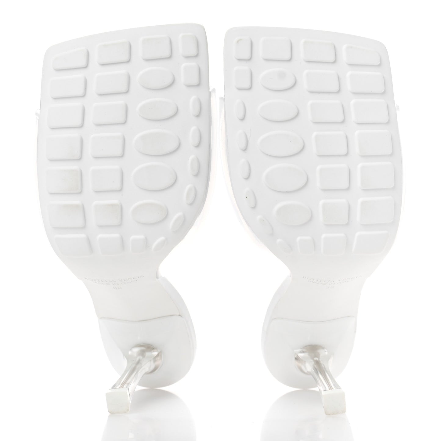 PVC Pudding Stretch Sandals 38 White