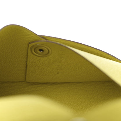 Hermes Chevre Mysore Calvi Card Case Lime 7 of 10