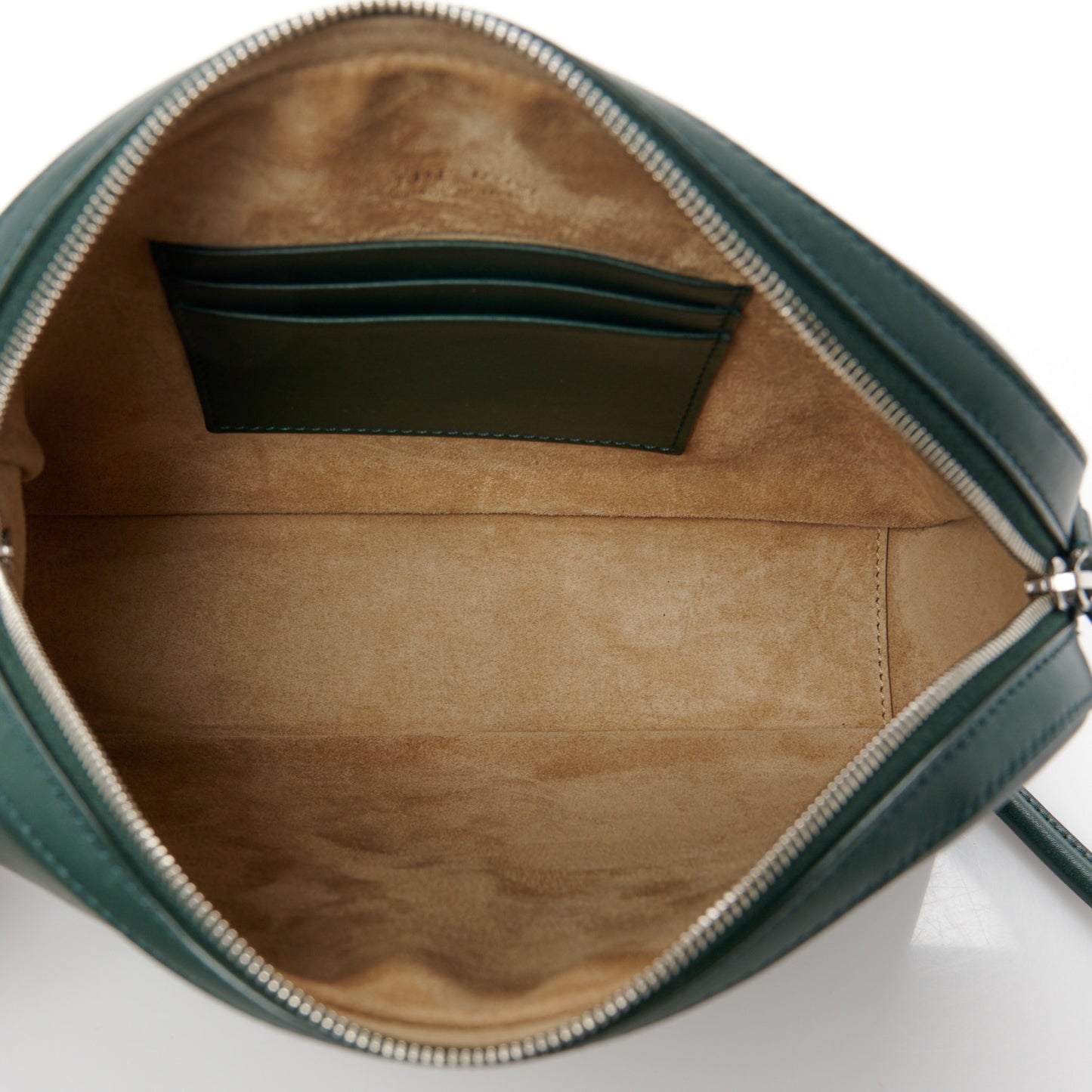 Calfskin Single Mignon Shoulder Bag Bottle Green