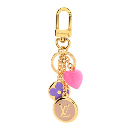 Louis Vuitton Coeurs Heart Bag Charm Key Holder Pink 1 of 5