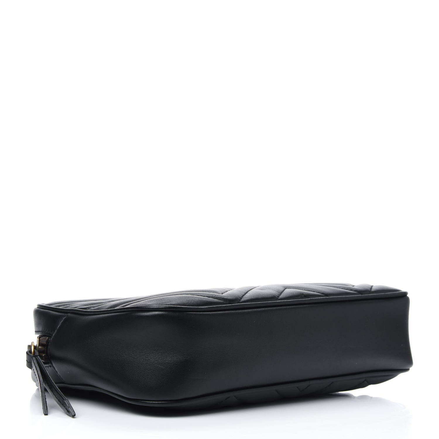 Gucci Calfskin Matelasse Mens GG Marmont Belt Bag 80 32 Black 3 of 12