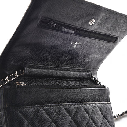 Chanel Caviar Quilted Wallet On Chain WOC Black 13 of 17
