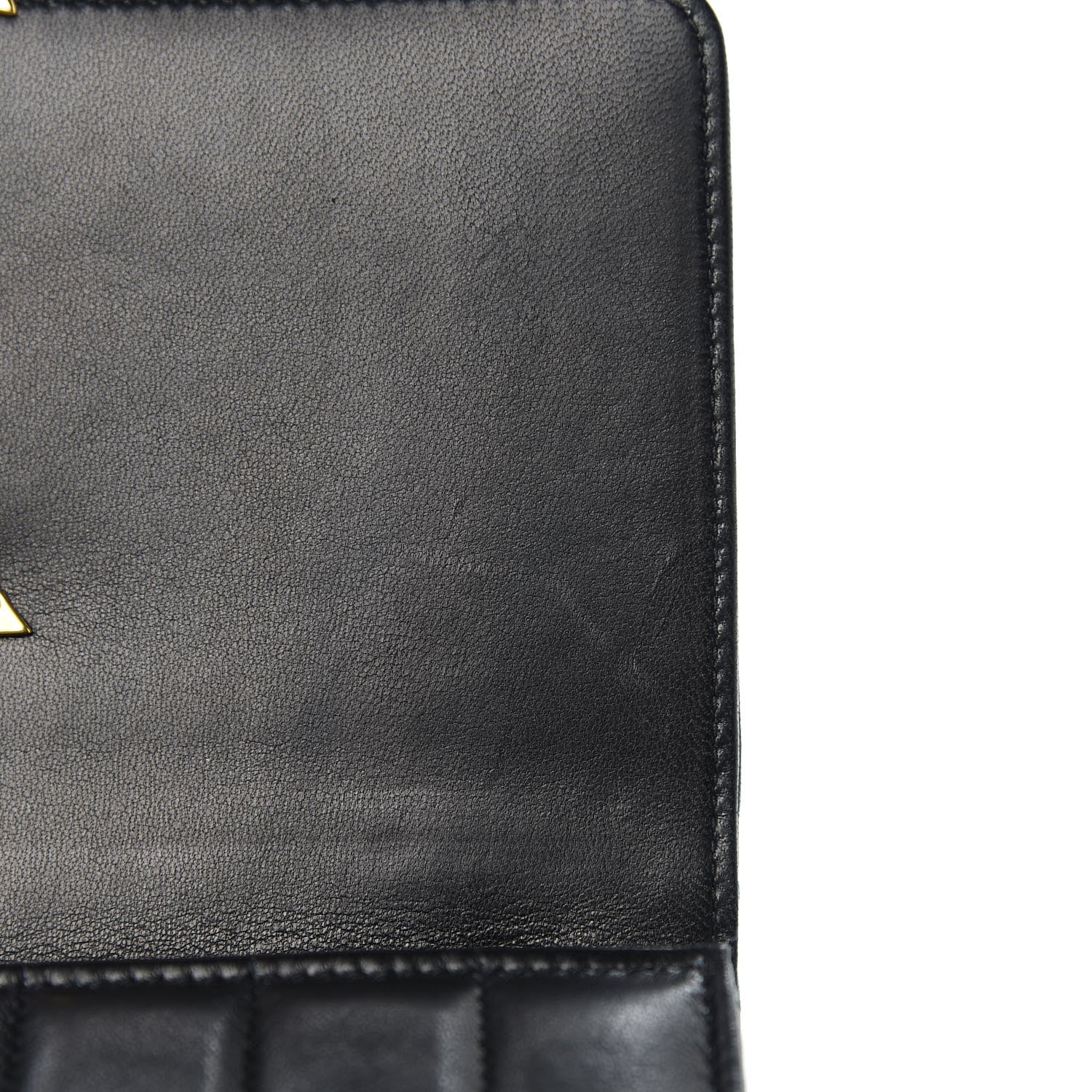 Saint Laurent Lambskin Matelasse Monogram Vicky Chain Wallet Black 7 of 8