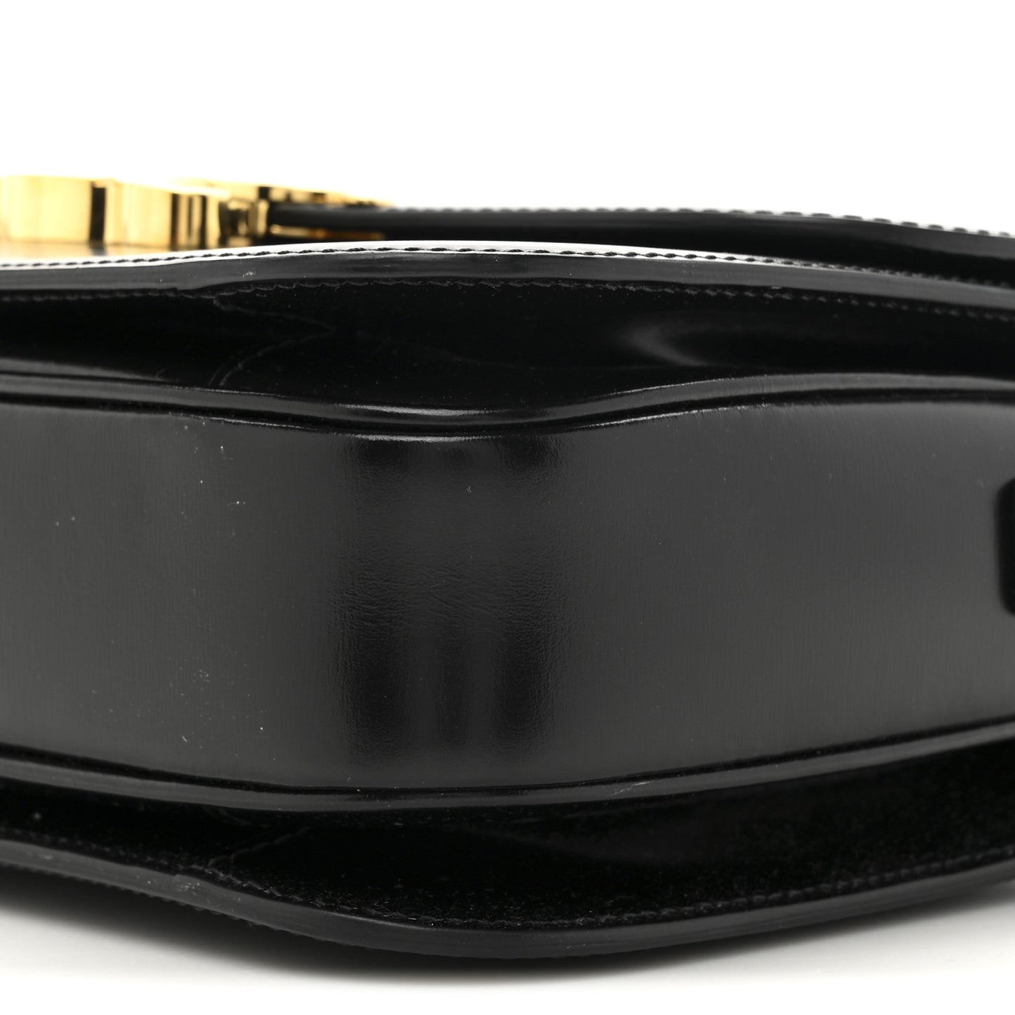 Shiny Calfskin Medium Triomphe Black