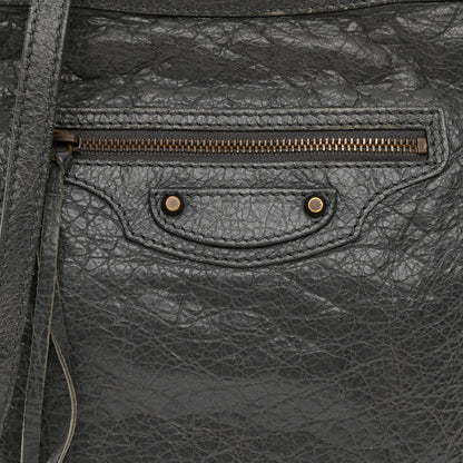 Balenciaga Agneau Classic Hardware Flat Crossbody Gris Tarmac 8 of 11