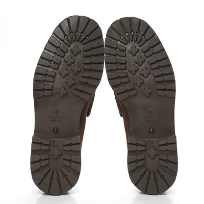 Gucci Suede Mens Horsebit Lug Sole Loafers 9 Jasper 5 of 9