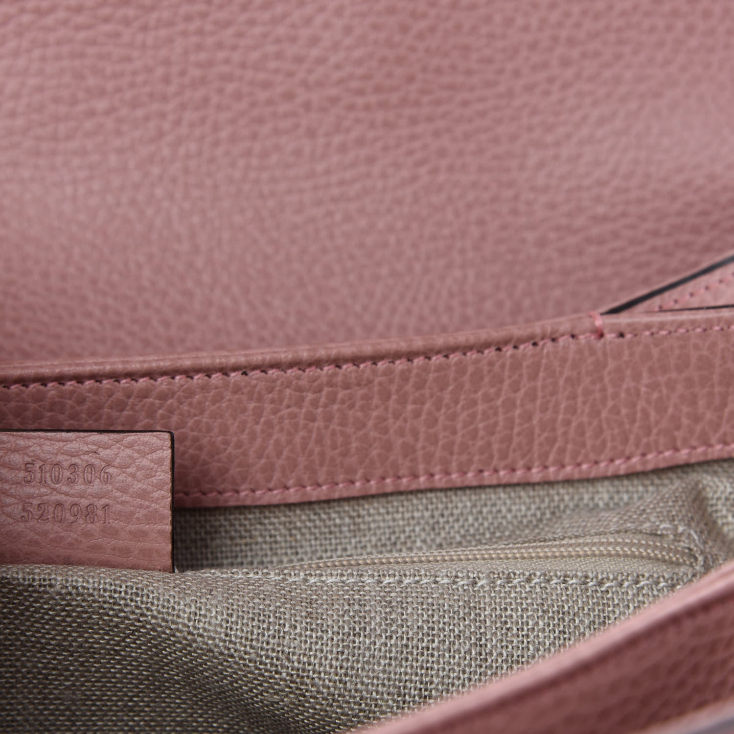 Gucci Dollar Calfskin Medium Interlocking G Top Handle Shoulder Bag Soft Pink 9 of 10