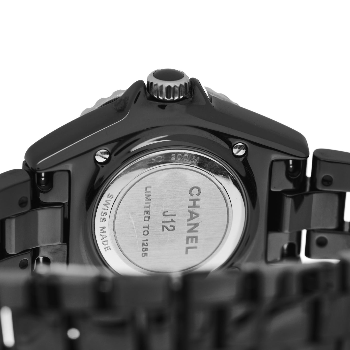 Stainless Steel Ceramic 33mm J12 Electro Quartz Watch Black
